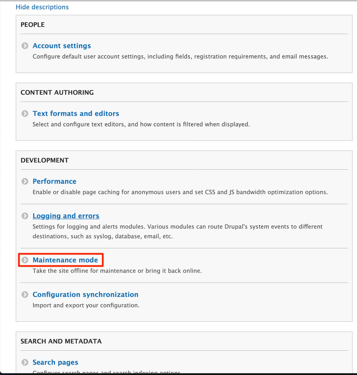 Maintenance Mode Maintenance Mode